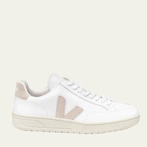 VEJA V-12 Mixed Leather Court Sneakers
